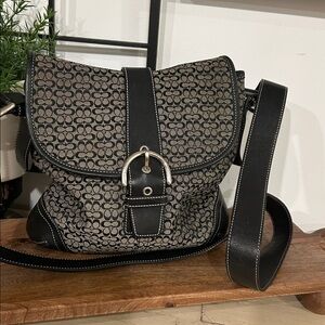 Coach Black and Gray Crossbody Bag